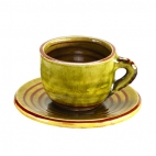 Taza y plato Café Espiral